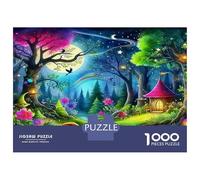 Escena Nocturna fantástica 1000 Piezas Puzzle Premium Puzzle Clásico, Cartón Grueso - Ultra Difícil, Antiestrés Total, Ideal para Diversión En Casa 38x26cm/1000pcs