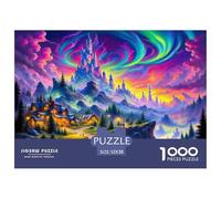 Escena Nocturna Fantástica Rompecabezas Clásicos De 1000 Piezas Juego EduGatoivo Rompecabezas Decorativo Doméstico Cartón 100% Reciclado Rompecabezas para Familia Y Adultos 52x38cm/1000pcs