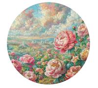 Escena Peones en Flor 68 Piezas Rompecabezas Animales Formas Animalizadas Flower Plant Puzzle Niños Educativos Juegos Portátil Tapete Portátil Educativo Antiestrés 68 PCS