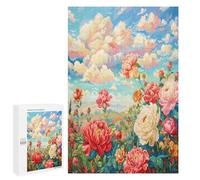 Escena Peones en Flor Puzzle 1000 Piezas Construir 3D Maquetas Flor Planta Rompecabezas Educativo para Niños A 12 Años Adultos DIY Creativo Aliviar Estrés Decoración 1000 PCS