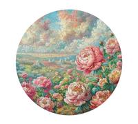 Escena Peones en Flor Rompecabezas Infantil 120 Piezas Animales Formas Irregulares Flower Plant Puzzle Niños para Decoración del Hogar Decoración Educativo Portátil 120 PCS