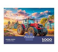 Escena Rural con Tractor 1000 Piezas Puzzle para Adultos Estilo de Pintura Digital Puzzle Cartón Extra Grueso - Antiestrés Y Viajes, Entrena El Cerebro para 12+ Años 52x38cm/1000pcs