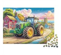 Escena Tractores Puzzle 1000 Piezas De Cartón Grueso Campo Arte Conjunto De Rompecabezas Anti Estrés Adultos para Actividad Fuzzle Después De La Escuela como Regalo Original