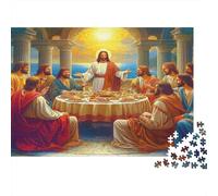 Escena Última Cena Jesús Puzzle 1000 Piezas De Cartón Grueso Puzzle Anti Estrés Adultos para Juegos De Mesa para Adultos como Regalo Original 70x50cm/1000pcs