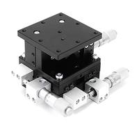 Escenario lineal manual, LD60-LM XYZ de 3 ejes Plataforma de ajuste de escenario lineal manual Mesa deslizante de ajuste 60 x 60 mm