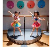 Escenario PortáTil Semicircular Plataforma Infantil para Actuaciones Infantiles Alfombra para Escenario Incluida Gran Capacidad Peso Ideal para Presentaciones Discursos PúBlicos Gray 100x50cm