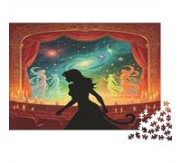 Escenario Teatro Mujer Misteriosa Puzzle de 1000 Piezas Papel Adultos Arte Universo Fantasía Juego de Puzzle 1000 Piezas Relajación Decoración Regalo Nan