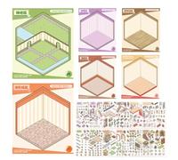 Escenas de pegatinas para adultos - Cartón, Divertidas pegatinas 3D reutilizables para mascotas, escenas en miniatura, juego de decoración creativa, artesanía, regalo, cumpleaños, Pascua, Weihnac