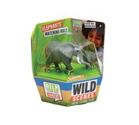 Escenas salvajes El abrevadero de elefantes - Juguete de conservacin de vida silvestre de Grow Kit Ambientally - Playset para nios de 4 aos en