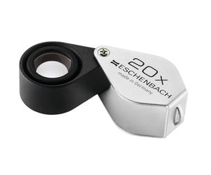 Eschenbach 118420 Loupe pliante Grossissement: 20 x Lentille: (Ø) 17 mm