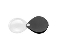 Eschenbach Lupa desenfundable Classic 50mm Negro | Funda de piel auténtica fabricada en Alemania