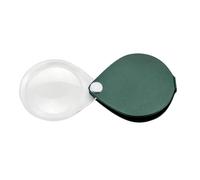 Eschenbach Lupa desenfundable Classic 50mm Verde | Funda de piel auténtica fabricada en Alemania