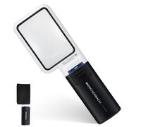 Eschenbach OPTIK MobiluxLED 15113 - Lupa de mano con iluminación LED (75 x 50 mm, aumento de 3,5 x, 75 x 50 mm)