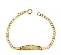 Esclava oro 18k barbada 12cm. bebé [AA7230]