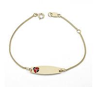 Esclava oro 18k bebé 14cm. mariquita esmaltado [7990GR] - Personalizable - GRABACIÓN INCLUIDA EN EL PRECIO