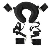 esclavitud sexual Bondage de almohada con esposas, puño de tobillo, restricciones suaves de felpa para dividir piernas, Bondage BDSM Para parejas