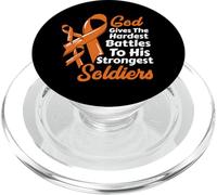 Esclerosis múltiple MS Dios da batallas Soldados más Fuertes PopSockets PopGrip para MagSafe