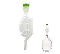 Esclusa de aire en forma de S para fermentar válvulas de sello de escape - fermentación de vino de cerveza (color al azar de la cubierta)