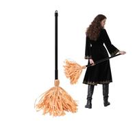 Escoba Bailando Halloween | Escoba de Bruja Giratoria - Accesorio decorativo de miedo LED con pilas para interior al aire libre fiesta porche jardín estacionamiento