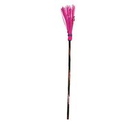 Escoba de bruja 98 cm, color rosa neón