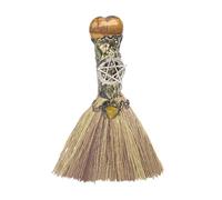 Escoba de bruja de altar, escoba de bruja, escoba de altar de de Halloween, escobas de brujas mágicas de natural, cepillo de gemas naturales para suministros de curación del hogar
