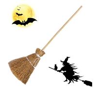 Escoba de bruja de Halloween, accesorios de escoba en miniatura, accesorio de brujas para actuaciones teatrales, vacaciones, reuniones familiares, espectáculos de máscaras