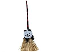 Escoba de bruja en movimiento para decoración de Halloween, con sonidos espeluznantes, para decoración de Halloween, fiesta, porche delantero, pared, hogar, césped, patio, decoración interior y