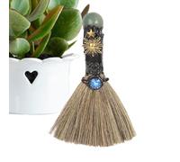 Escoba de bruja - Escoba de bruja de cristal de energía compacta para dormitorio, adorno de escritorio, suministros de curación de limpieza para dormitorio, apartamento, sala de meditación, cocina