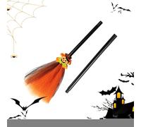 Escoba De Bruja Halloween Para Niños - Escoba De Bruja Para Disfraces Infantiles De Halloween | Accesorios Cosplay Para Fiestas De Cumpleaños Juego Simbólico Festivales Representaciones Infantiles