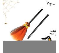 Escoba de bruja para niños, disfraz de bruja, escoba para niños, accesorio de carnaval, juego de rol, juguete para cumpleaños infantiles, disfraz de teatro infantil