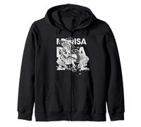 Escoba de Bruja voladora Anime Girl - Fantasía Doujin Arte estético Sudadera con Capucha