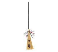 Escoba De Decoración De Brujas De Halloween | Escoba De Bruja Con Mango Ajustable - Escoba De Bruja Cosplay Realista, Accesorios De Escoba Para Y Adultos, Accesorio De Disfraces De Basto