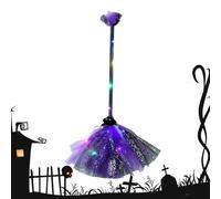 Escoba de Disfraz de de Halloween | Con Luz LED para Cosplay Portátil,Accesorio de Escoba de para Disfraz de Halloween | Para Adolescentes Estudiantes Mujeres Niñas Adultos Casa Emda Fiesta Sala De Es