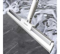 Escoba de goma para suelo, removedor de pelo de mascotas de silicona, escobilla de ventana de mango largo de 62 pulgadas, escoba mágica para limpieza de interiores, limpia vidrio, cabello, polvo fino,