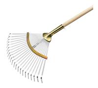 Escoba De Hoja Profesional Rastrillo De Jardín 32 - 48 Cm Con Manguito Ajustable