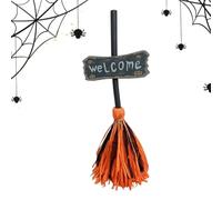 Escoba Halloween Decoración de Atrezo Escénico Decorativo para Fotomatón en