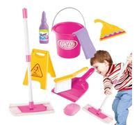 Escoba - Juego de limpieza para niños | Aspiradora, escoba y escobas de juguete | Juego de juegos de rol para niñas y niños, promueve la creatividad y las habilidades motoras
