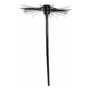 Escoba Negra para Barrer la Chimenea (1 Unidad), diseño Duradero y Elegante, Halloween, victorianos, día Mundial del Libro y actuaciones teatrales