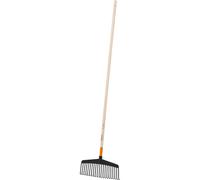 Escoba Profesional Para Jardín Con 21 Púas Y Mango De Fresno FSC® De 38 Cm
