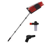 Escoba telescópica para Limpieza Starlyf Telescopic Hydrocleaner, Alimentada por Agua, Dosificador de jabón, Limpieza Paneles solares, Lavado de Camiones, Bus, Coches, Techos (3.6 MTS No Telescopico)
