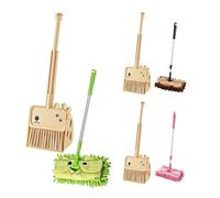 Escoba y Recogedor Set, Juego Limpieza, Juguetes de Limpieza Infantiles, para el hogar, Dormitorio, Cocina, cumpleaños y Navidad