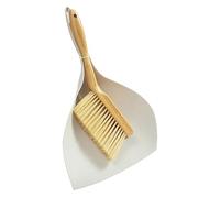 Escoba Y Recogedor Set - PP Pet Madera 22,5x5,5x33,5cm | Set Escoba Y Recogedor Escritorio | Mango De Madera Cerdas Densas para Barrer Escritorios, Mostradores, Suelos Ys Limpieza Diaria En Casa U