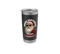 Escobar - Disfraz de Navidad familiar de Papá Noel a juego Vaso térmico de acero inoxidable de doble pared