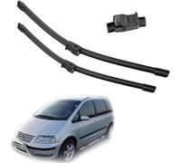 Escobilla Coche para VW Sharan 7M 2001 2002 2003 2004 2005 2006 2007, Escobillas limpiaparabrisas Delantero Escobilla Kit de Alto Rendimiento, Fácil Instalación