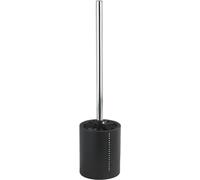 Escobilla con portaescobilla para baño - Escobilla para WC, de poliresina, 9,7 x 37,5 x 9,7 cm, Negro