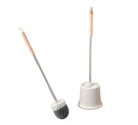 escobilla de baño Cepillo de baño Mango Largo for el hogar, Cepillo Limpieza for, for Inodoro en Cuclillas Mango Largo(Pink)