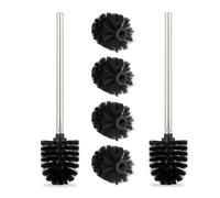 Escobilla de baño cepillo WC 4 recambios acero inoxidable escobilla inodoro