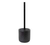 Escobilla de baño con escobillero de resina negra