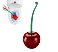 Escobilla De Baño En Forma Cereza,Escobilla Cereza - Lindos Cepillos Limpiadores Inodoros para con Soporte Cepillo Inodoro Mango Largo, Limpieza Profunda, D