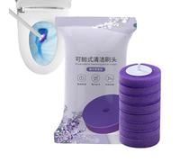 Escobilla de baño para montaje en pared: cepillo de cerdas soluble en agua, mango ergonómico, limpiador de inodoro, herramienta de limpieza de baño para esquinas muertas, bordes de difícil acceso